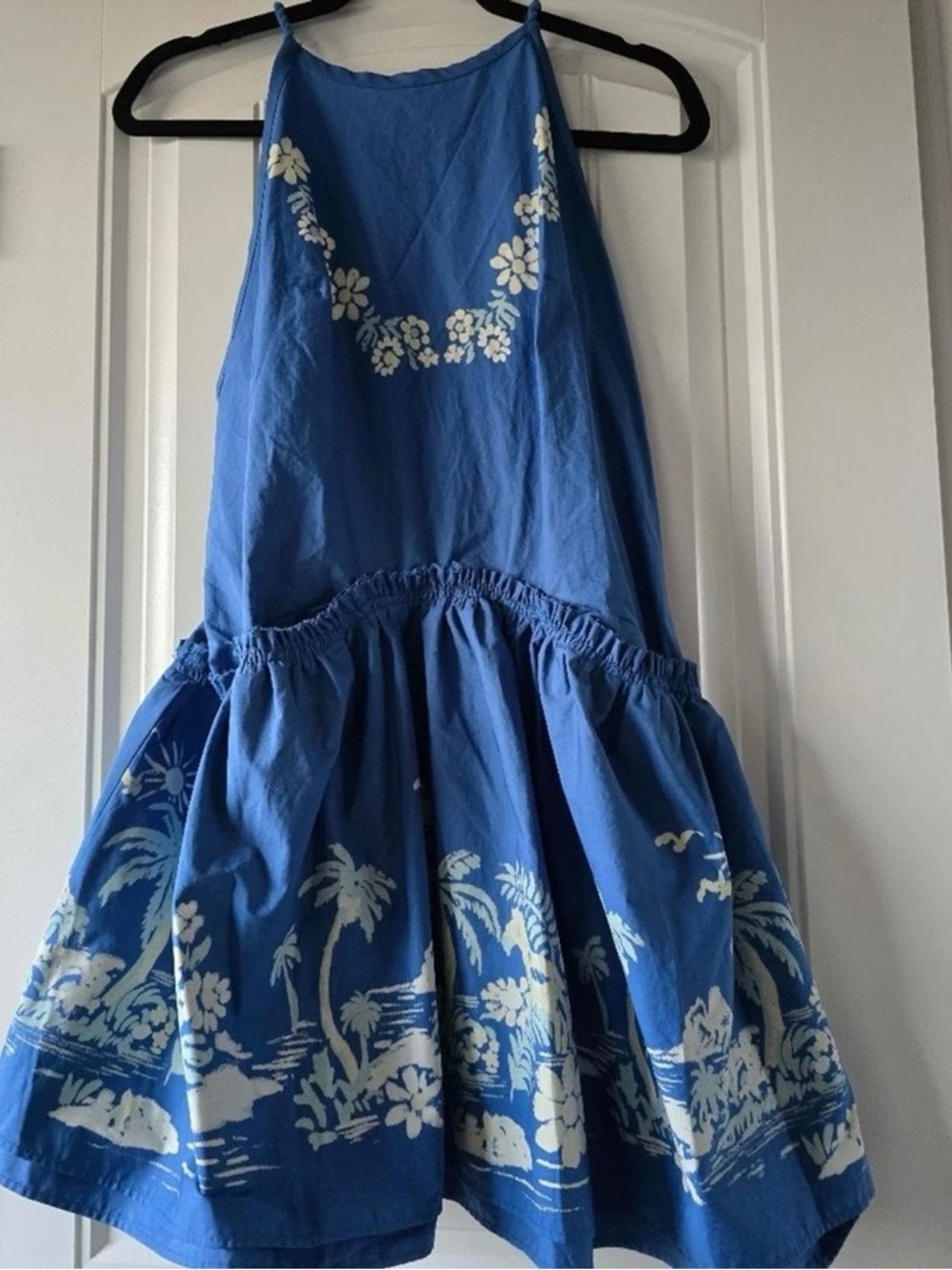 Free People Blue Floral Halter Dress
